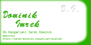 dominik imrek business card